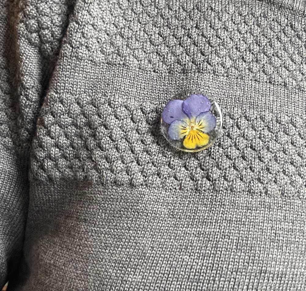 Hornviol - Broche #2639 - Billede 3